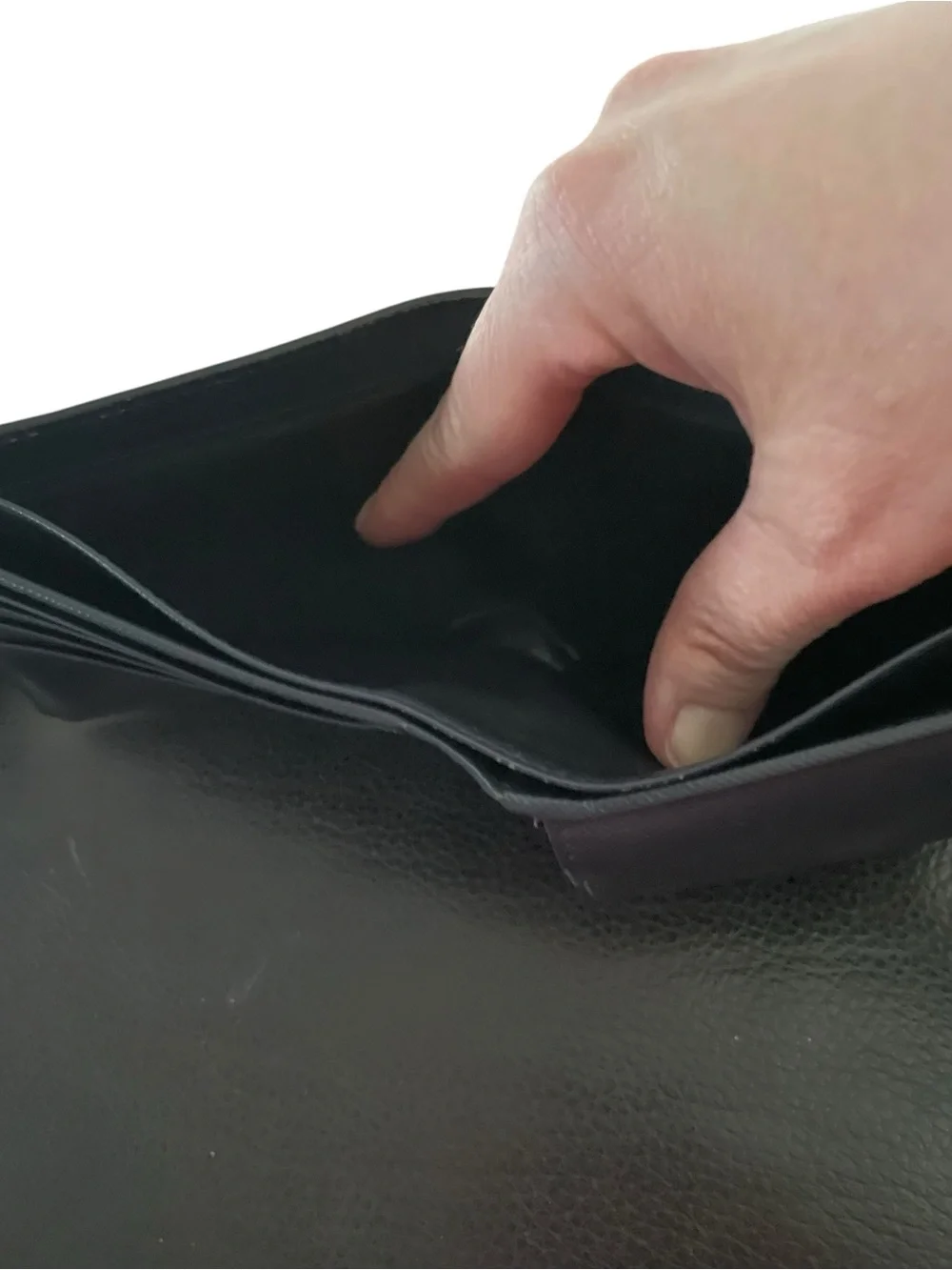 Authentic PRADA Saffiano Corner Bifold Wallet with Coin Pocket in Baltico Navy⁠